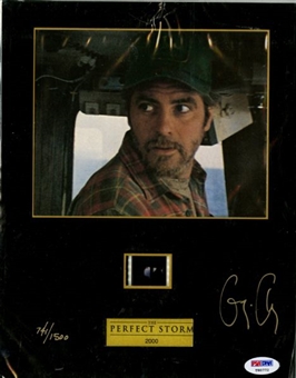 George Clooney Autographed The Perfect Storm Senitype Photo 